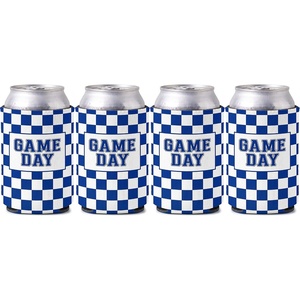 image:imageIndividual 12 Oz Beer Can Cooler  Game Day  GreenWhite4 Pk  Game Day WhiteRoyal Blue