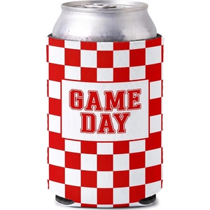 image:imageIndividual 12 Oz Beer Can Cooler  Game Day  GreenWhiteGame Day  RedWhite
