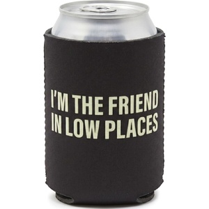 image:imageIndividual 12 Oz Beer Can Cooler  Game Day  GreenWhiteIm The Friend In Low Places  Brown