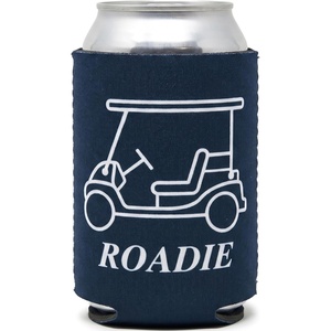 image:imageIndividual 12 Oz Beer Can Cooler  Game Day  GreenWhiteRoadie  Navy