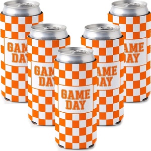 image:imageSlim Can Cooler  5 Pk  Game Day WhiteGreen5 Pk  Game Day WhiteOrange
