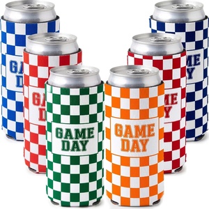 image:imageSlim Can Cooler  5 Pk  Game Day WhiteGreen6 Pk  Game Day Multi