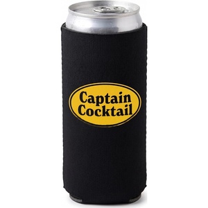 image:imageSlim Can Cooler  5 Pk  Game Day WhiteGreenCaptain Cocktail  Black