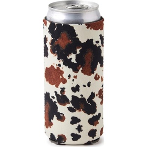 image:imageSlim Can Cooler  5 Pk  Game Day WhiteGreenCow Print