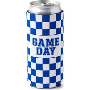 image:imageSlim Can Cooler  5 Pk  Game Day WhiteGreenGame Day  WhiteRoyal Blue