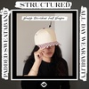 image:imageFunky Junque Trucker Snapback HatChecker Print  BurgundyBeige