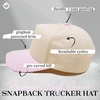 image:imageFunky Junque Trucker Snapback HatGingham Print  Pink  WhiteBeige