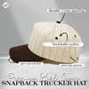 image:imageFunky Junque Trucker Snapback HatPinstripe  BrownBeige
