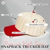 image:imageFunky Junque Trucker Snapback HatPinstripe  RedBeige