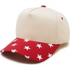 Star Print - Red/Beige