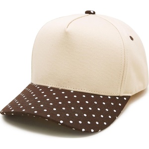 image:imageFunky Junque Trucker Snapback HatPolka Dots  BrownBeige