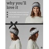image:imageFunky Junque Aprs Ski Ear Warmer Headband  Cozy Winter Knit Headwrap for Women Running Skiing ColdWeather Head Wrap  Southwest Pattern  IvoryApres Ski  Black