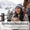 image:imageFunky Junque Aprs Ski Ear Warmer Headband  Cozy Winter Knit Headwrap for Women Running Skiing ColdWeather Head Wrap  Southwest Pattern  IvoryApres Ski  Black