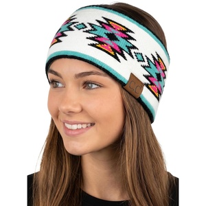 image:imageFunky Junque Aprs Ski Ear Warmer Headband  Cozy Winter Knit Headwrap for Women Running Skiing ColdWeather Head Wrap  Southwest Pattern  IvorySouthwest Pattern  Ivory