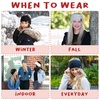 image:imageFunky Junque Exclusives Womens Headwrap and Ear Warmer  Taupe  Crochet2 Pack Black  4 Tone Grey 31
