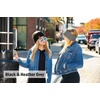 image:imageFunky Junque Exclusives Womens Headwrap and Ear Warmer  Taupe  Crochet2 Pack Black  Ivory