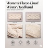 image:imageFunky Junque Exclusives Womens Headwrap and Ear Warmer  Taupe  CrochetBeige  Braided Chunky Knit