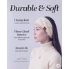 image:imageFunky Junque Exclusives Womens Headwrap and Ear Warmer  Taupe  CrochetBeige  Braided Chunky Knit