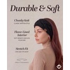 image:imageFunky Junque Exclusives Womens Headwrap and Ear Warmer  Taupe  CrochetBlack  Braided Chunky Knit
