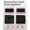 image:imageFunky Junque Exclusives Womens Headwrap and Ear Warmer  Taupe  CrochetBlack  Braided Chunky Knit