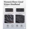 image:imageFunky Junque Exclusives Womens Headwrap and Ear Warmer  Taupe  CrochetCharcoal