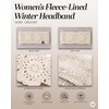 image:imageFunky Junque Exclusives Womens Headwrap and Ear Warmer  Taupe  CrochetIvory  Crochet