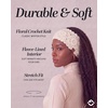 image:imageFunky Junque Exclusives Womens Headwrap and Ear Warmer  Taupe  CrochetIvory  Crochet