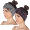 image:imageFunky Junque Exclusives Womens Headwrap and Ear Warmer  Taupe  Crochet2 Pack 4 Tone  Grey 31  Kaleidoscope 32