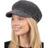 image:imageFunky Junque Womens Newsboy Cabbie Cap Vintage Baker Boy HatChenille Knit  Charcoal
