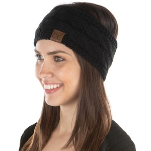 image:imageFunky Junque Exclusives Womens Headwrap and Ear Warmer  Taupe  CrochetBlack