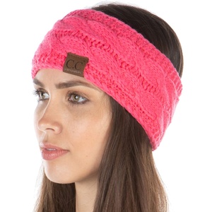 image:imageFunky Junque Exclusives Womens Headwrap and Ear Warmer  Taupe  CrochetCandy Pink