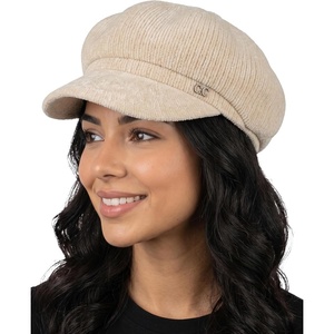 image:imageFunky Junque Womens Newsboy Cabbie Cap Vintage Baker Boy HatChenille Knit  Beige
