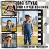 image:imageFunky Junque Toddler amp Kid Vintage TwoTone Embroidered Trucker Hat 2 Pack Bundle  Howdy Upside Down  BlackBeige