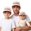 image:imageFunky Junque Adult Infant amp Kid Vintage TwoTone Embroidered Trucker Hat 3 Pack Bundle  Its A Bad Day to Be A Hot Dog  RedBeige