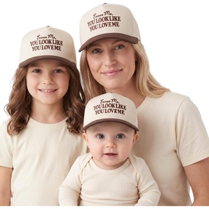 image:imageFunky Junque Adult Infant amp Kid Vintage TwoTone Embroidered Trucker Hat 3 Pack Bundle  Excuse me You Look Like You Love Me BrownBeige