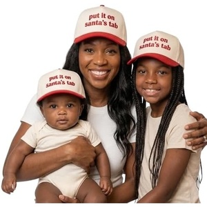 image:imageFunky Junque Adult Infant amp Kid Vintage TwoTone Embroidered Trucker Hat 3 Pack Bundle  Put It On Santas Tab  RedBeige