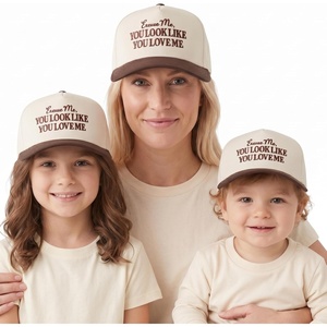 image:imageFunky Junque Adult Toddler amp Kid Vintage TwoTone Embroidered Trucker Hat 3 Pack Bundle  Excuse me You Look Like You Love Me BrownBeige