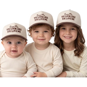 image:imageFunky Junque Infant Toddler amp Kid Vintage TwoTone Embroidered Trucker Hat 3 Pack Bundle  Excuse me You Look Like You Love Me  BrownBeige