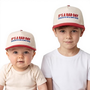 image:imageFunky Junque Infant amp Kid Vintage TwoTone Embroidered Trucker Hat 2 Pack Bundle  Its A Bad Day to Be A Hot Dog