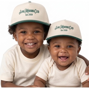 image:imageFunky Junque Infant amp Toddler Vintage TwoTone Embroidered Trucker Hat 2 Pack Bundle  Slow Morning Club  ForestBeige