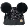 image:imageFunky Junque Matching 2 Pack InfantToddler Pom Sequin Beanie  Black