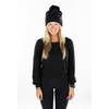 image:imageFunky Junque Matching 2 Pack Matching Sequin Pom Beanie  AdultInfant  Black