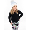 image:imageFunky Junque Matching 2 Pack Sequin Beanie wFaux Fur Pom  AdultToddler  White